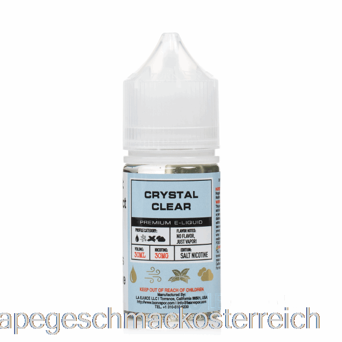 Kristallklar – BSX-Salzserie – 30 Ml, 30 Mg Vape-Geschmack